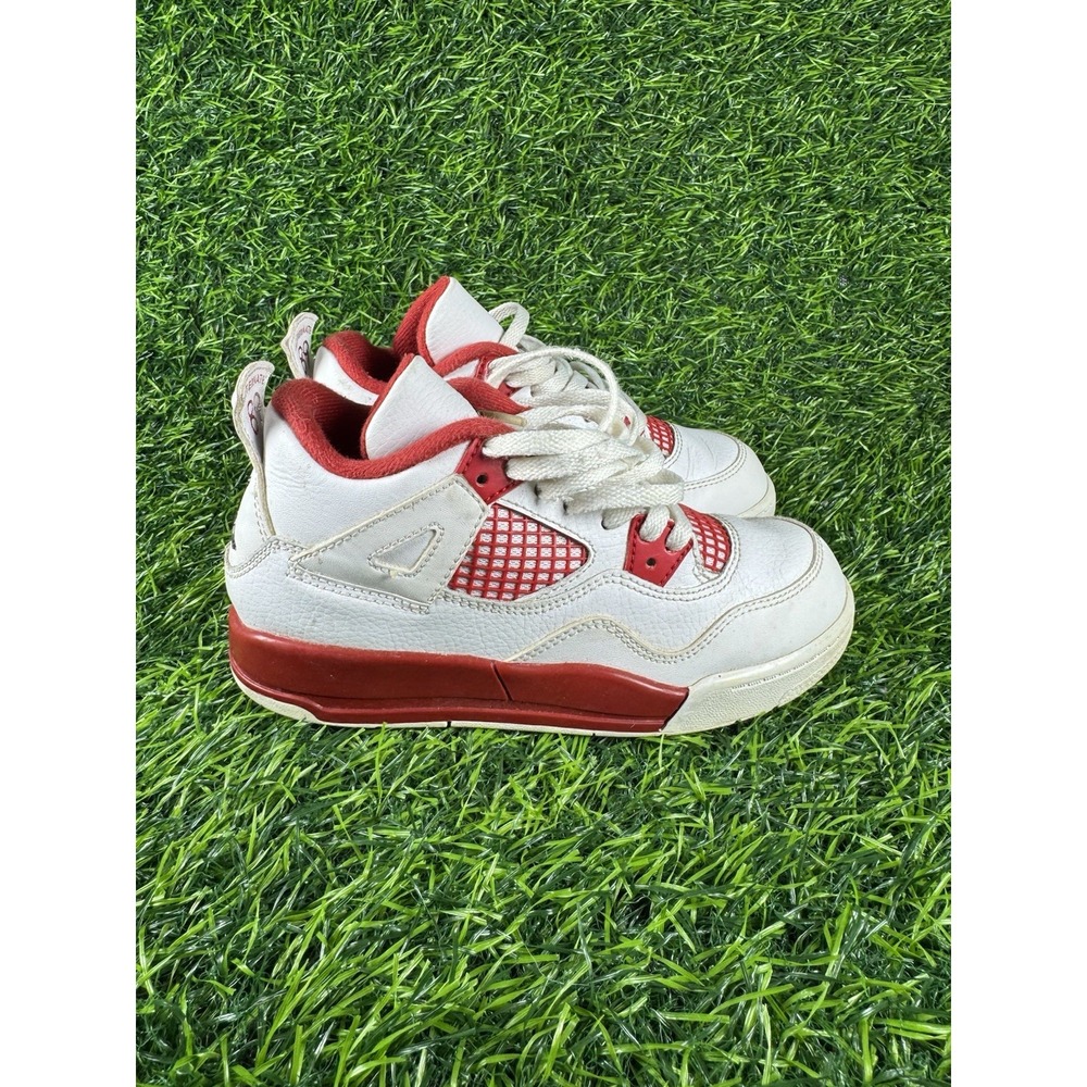 Nike Air Jordan 4 Retro Alternate 89 Red White Kids Size 13C 308499-106 Sneaker